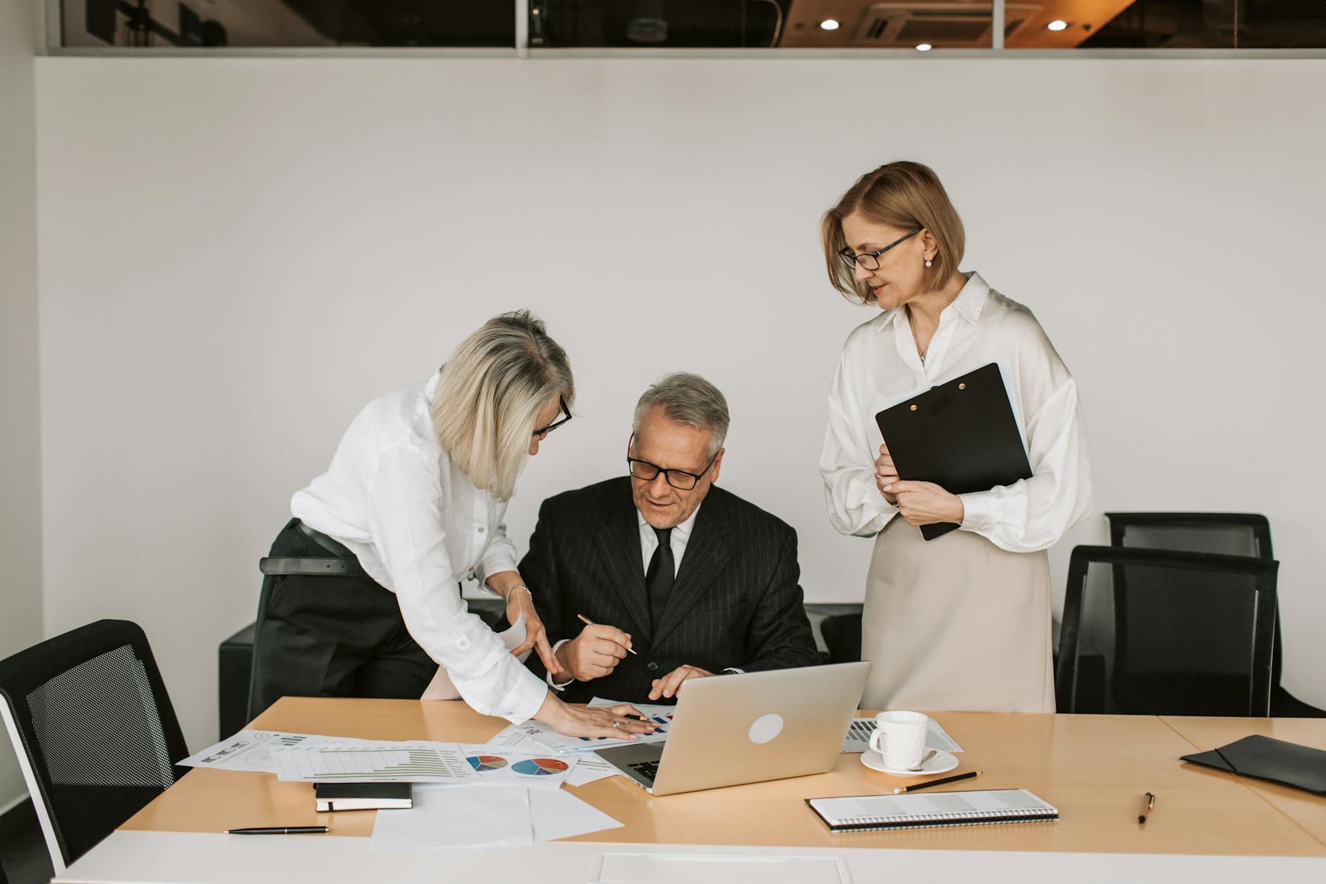 business people shaking hands