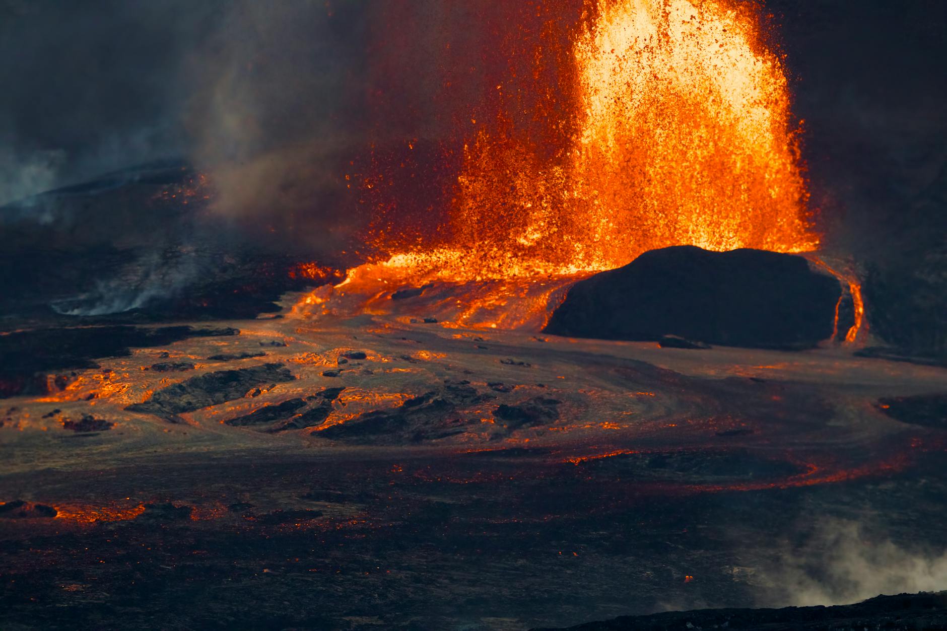 Kilauea eruption lava