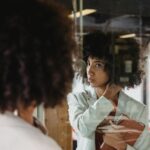 person reflecting on wellness