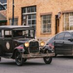 vintage Ford factory exterior