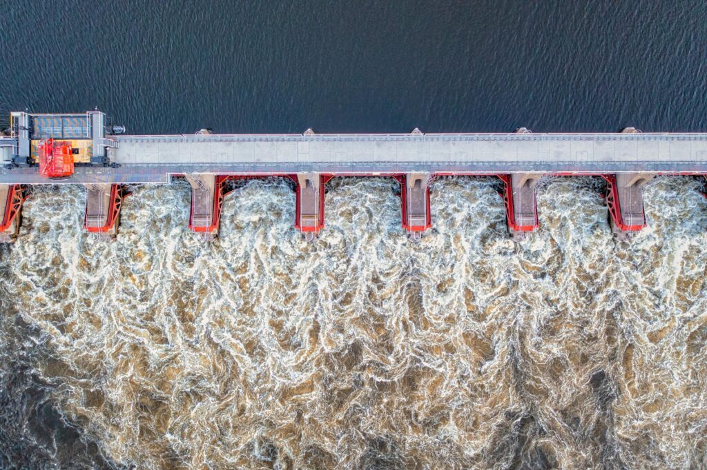 water dam potential energy