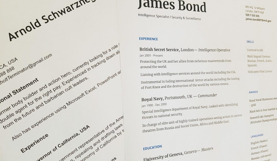 ChatGPT resume writing
