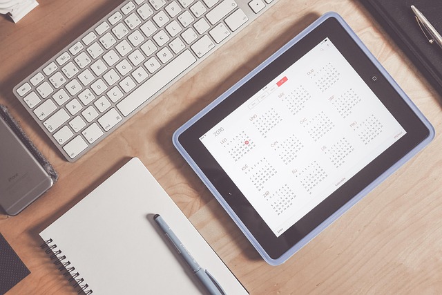 Digital calendar showing a full week highlighted (10 weeks from today)