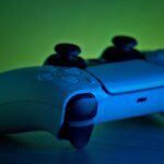 PS5 console with popular games