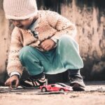rambunctious child playing