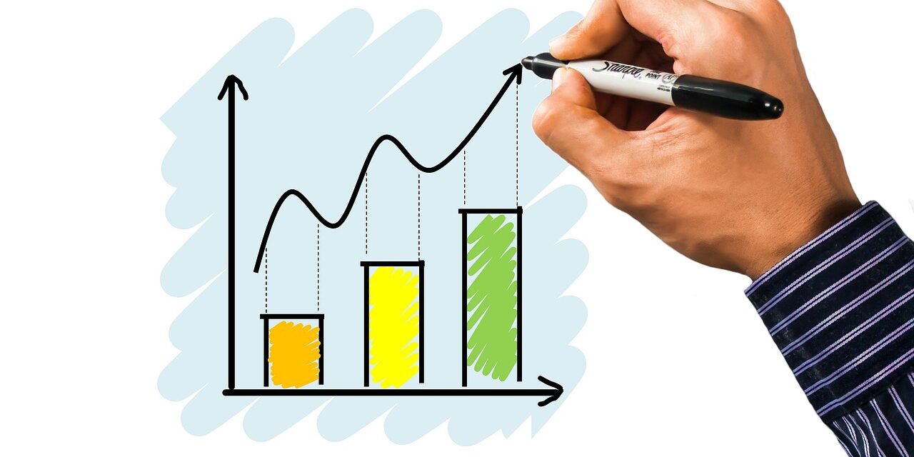 financial graph showing investment growth