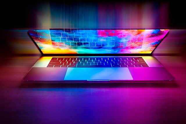 Laptop screen showing a curated list of technology news websites with their logos.